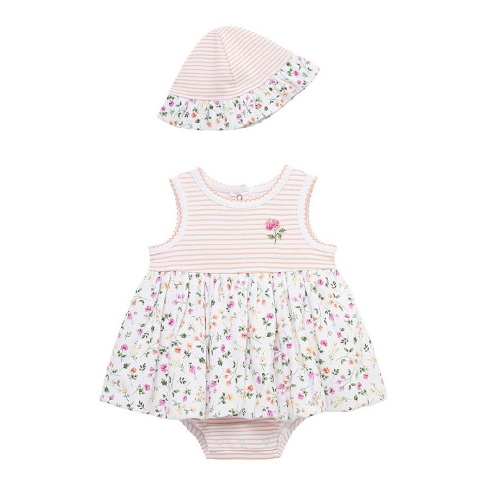 Little Me Floral Popover Hat